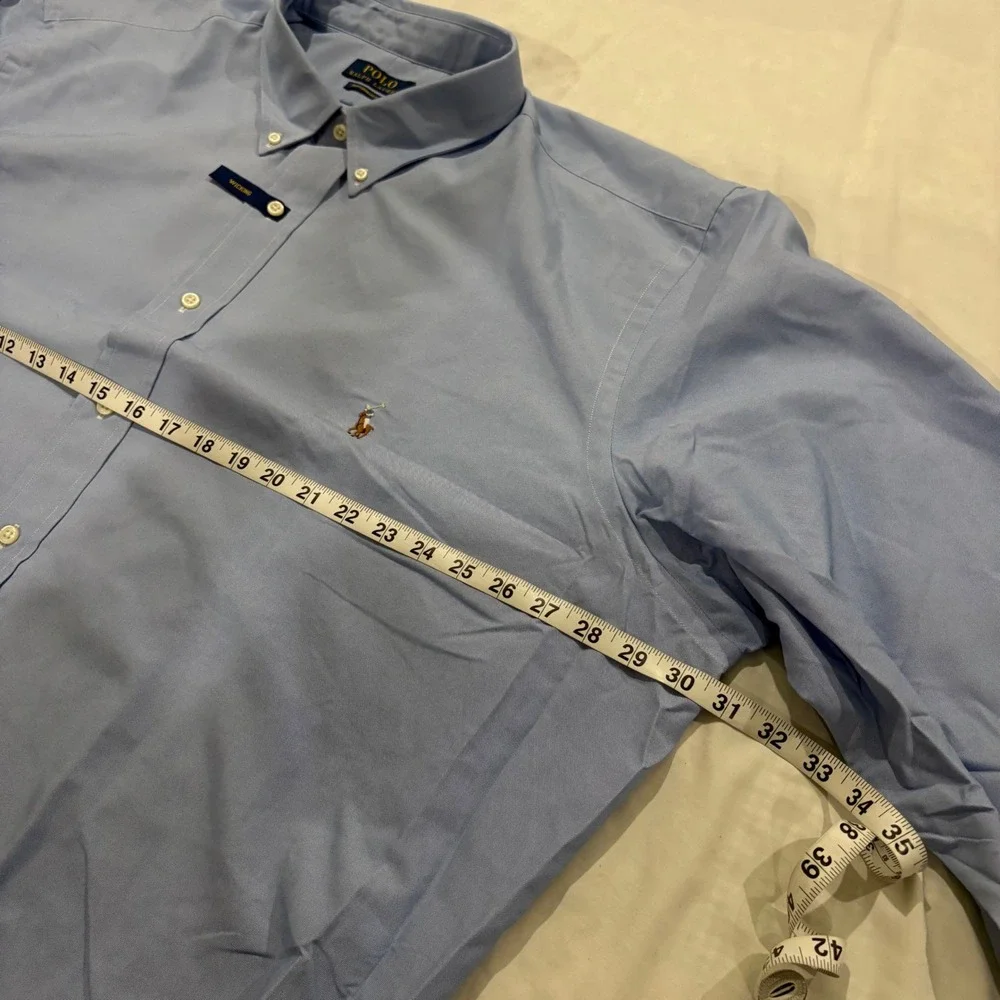 Polo Ralph Lauren Performance Shirt Mens 3XB Light Blue Wicking Button Down NEW